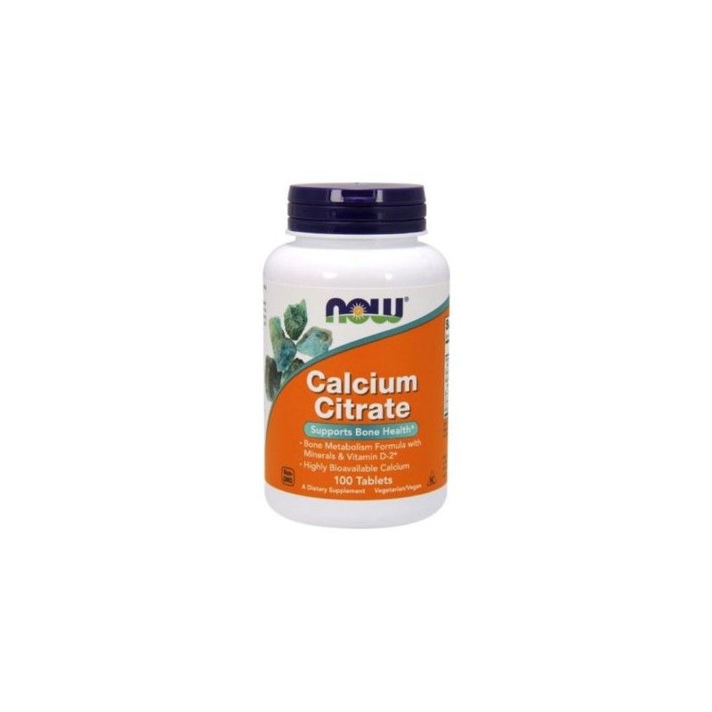 Now Calcium Citrate 100 Comprimidos