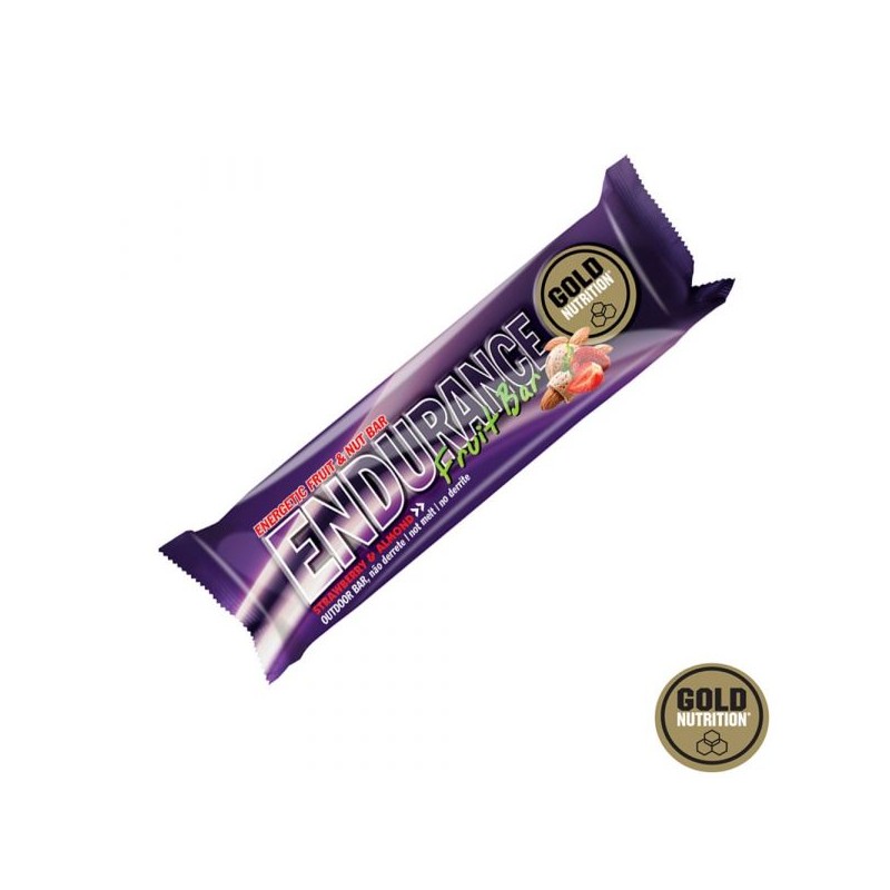 Gold Nutrition Endurance Fruit Bar 40g Morango & Amêndoa