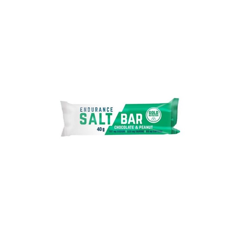 GoldNutrition Endurance Salt Bar 40g Chocolate-Amendoim