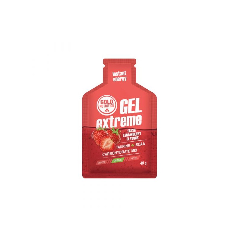 Gold Nutrition Extreme Gel com Taurina 40g Morango