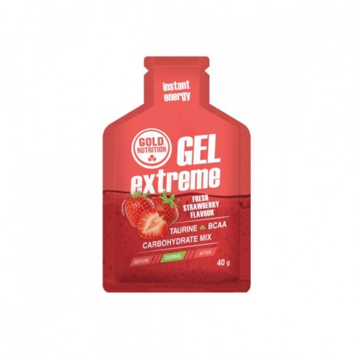 Gold Nutrition Extreme Gel com Taurina 40g Morango