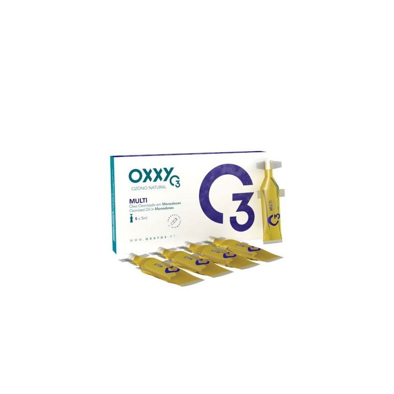 OxxyO3 Multi Óleo 100% Ozonizado 600 IP em Monodoses 5x5ml