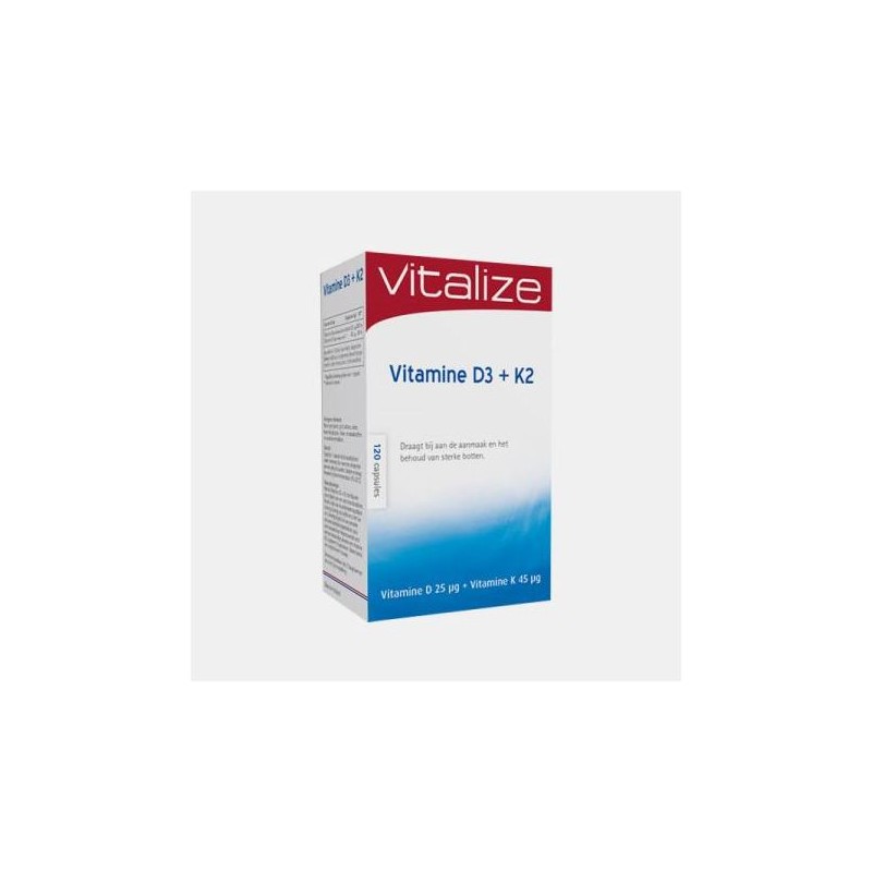 Vitalize Vitamine D3 + K2 120 Cápsulas