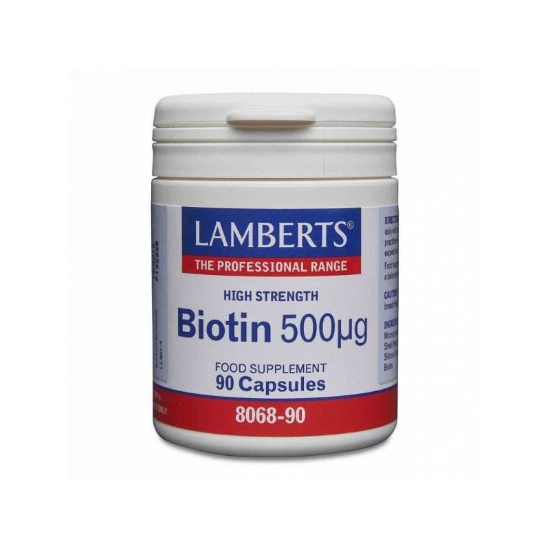 Lamberts Biotina 500 mcg 90 cápsulas