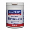 Lamberts Biotina 500 mcg 90 cápsulas