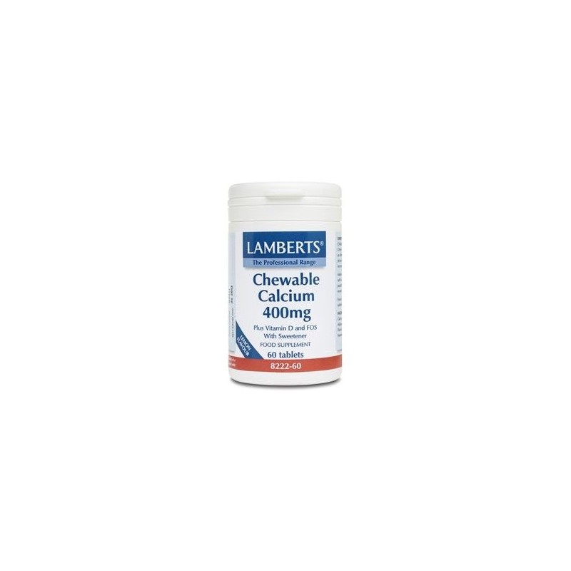 Lamberts Chewable Calcium 400mg 60 Comprimidos