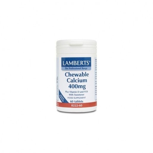 Lamberts Chewable Calcium 400mg 60 Comprimidos