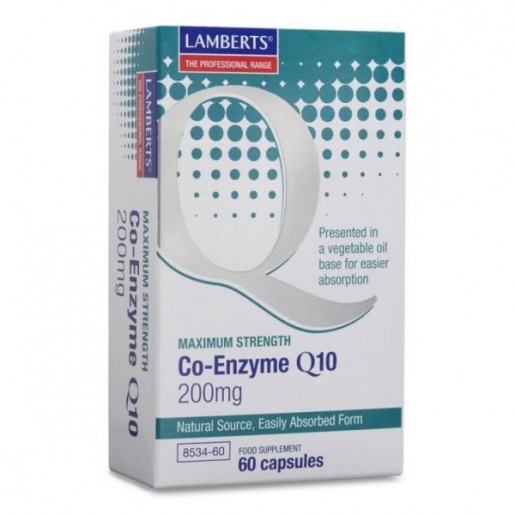Lamberts Plus Co-Enzyme Q10 200mg 60 cápsulas