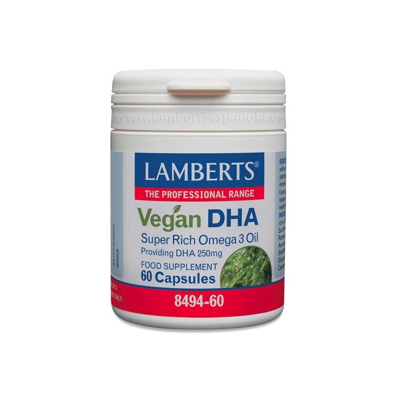 Lamberts DHA Vegan 250mg 60 Cápsulas