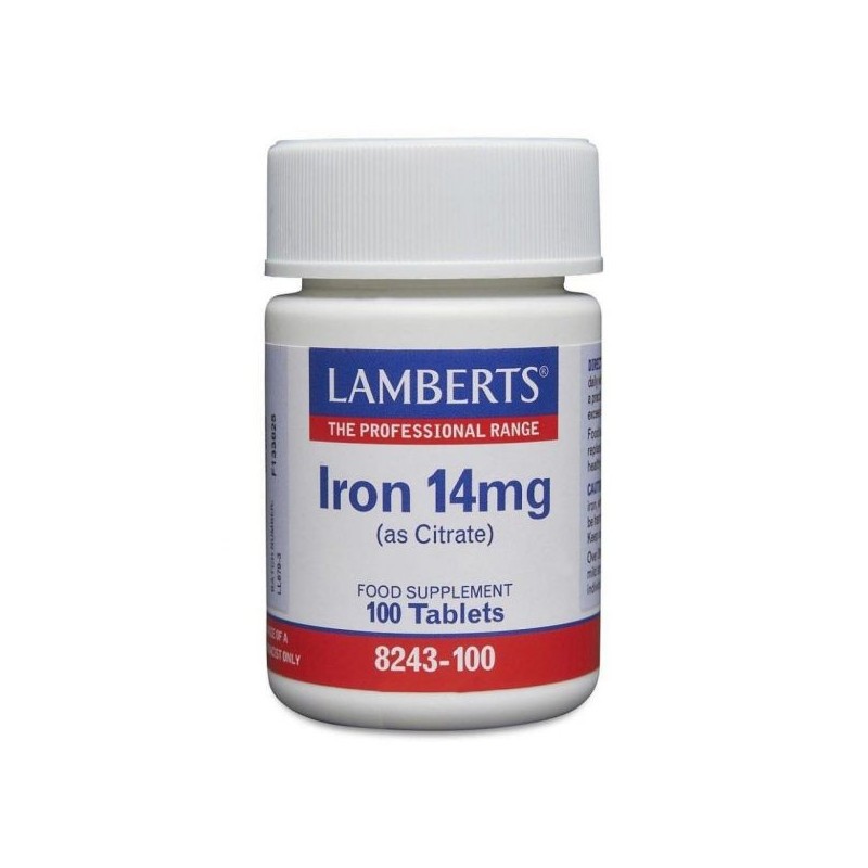 Lamberts Iron 14mg 100 Comprimidos