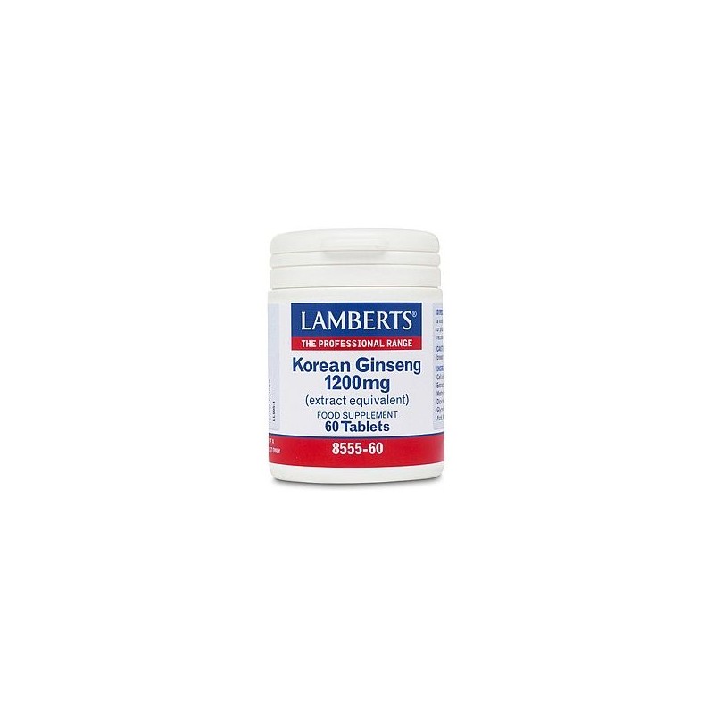 Lamberts Korean Ginseng 1200mg 60 Comprimidos