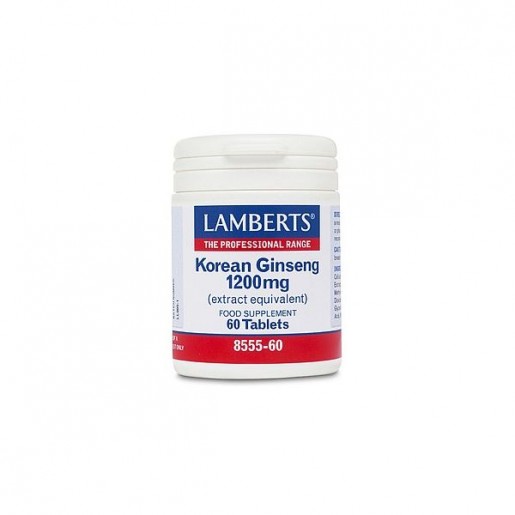 Lamberts Korean Ginseng 1200mg 60 Comprimidos