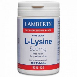 Lamberts L-Lisina 1000mg 120 cápsulas