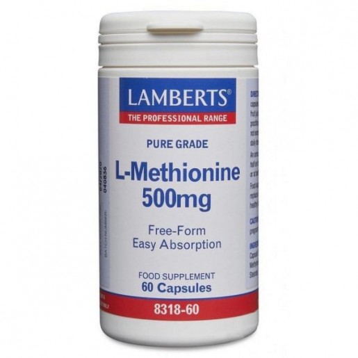 Lamberts L-metionina 500mg 60 Cápsulas