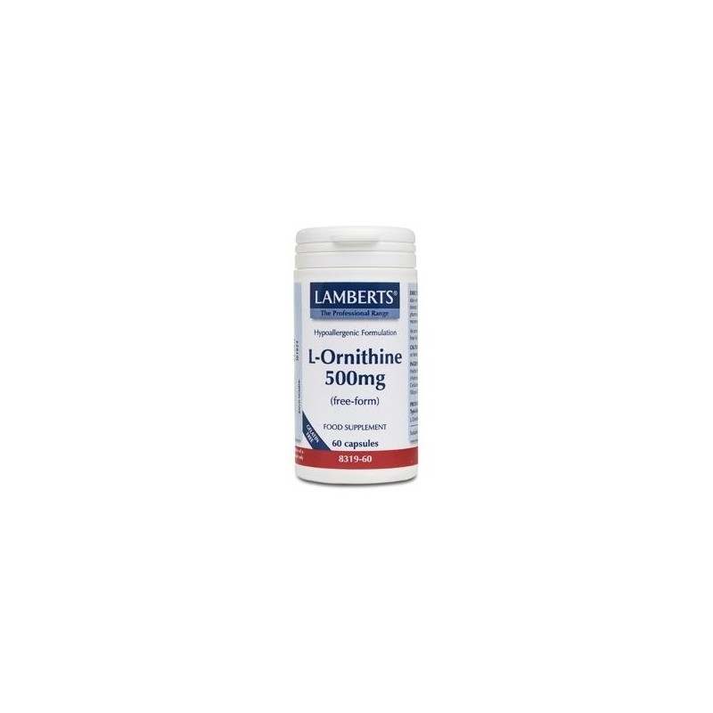 Lamberts L-Ornithine 500mg 60 cápsulas