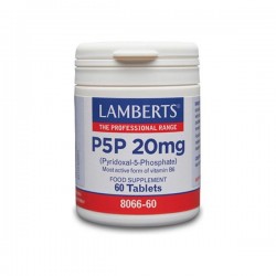 Lamberts P5P 20 Mg (Piridoxal-5-Fosfato) 60 Cápsulas