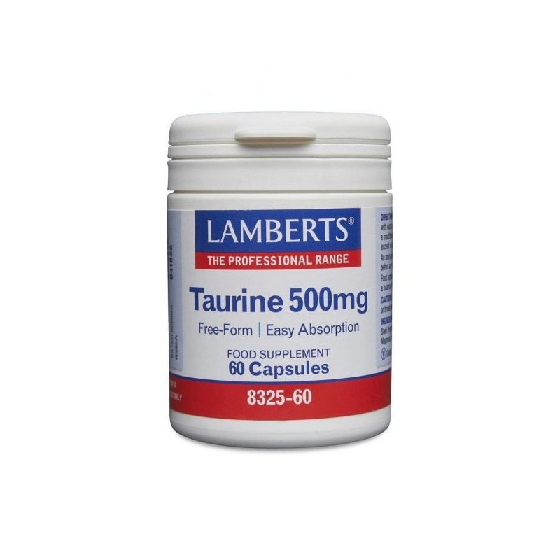 Lamberts Taurine 500mg 60 cápsulas