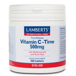 Lamberts Vitamina C Time Com Bioflavonóides 500mg 250 Comprimidos