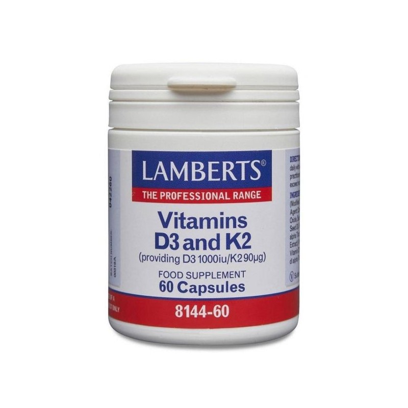 Lamberts Vitamin D3 + K2 60 Cápsulas