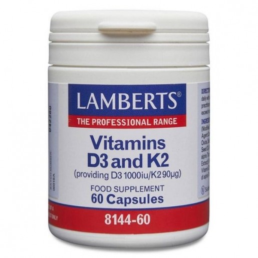 Lamberts Vitamin D3 + K2 60 Cápsulas