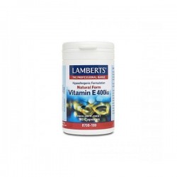 Lamberts Natural Vitamina E 400 UI 180 Cápsulas