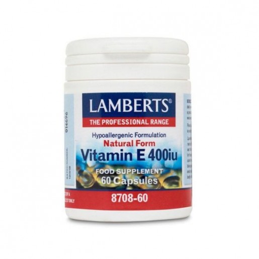Lamberts Vitamin E 400Ui 60 cápsulas