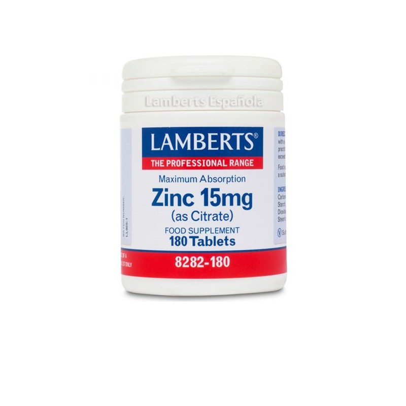 Lamberts Zinco 15mg 180 Tabs