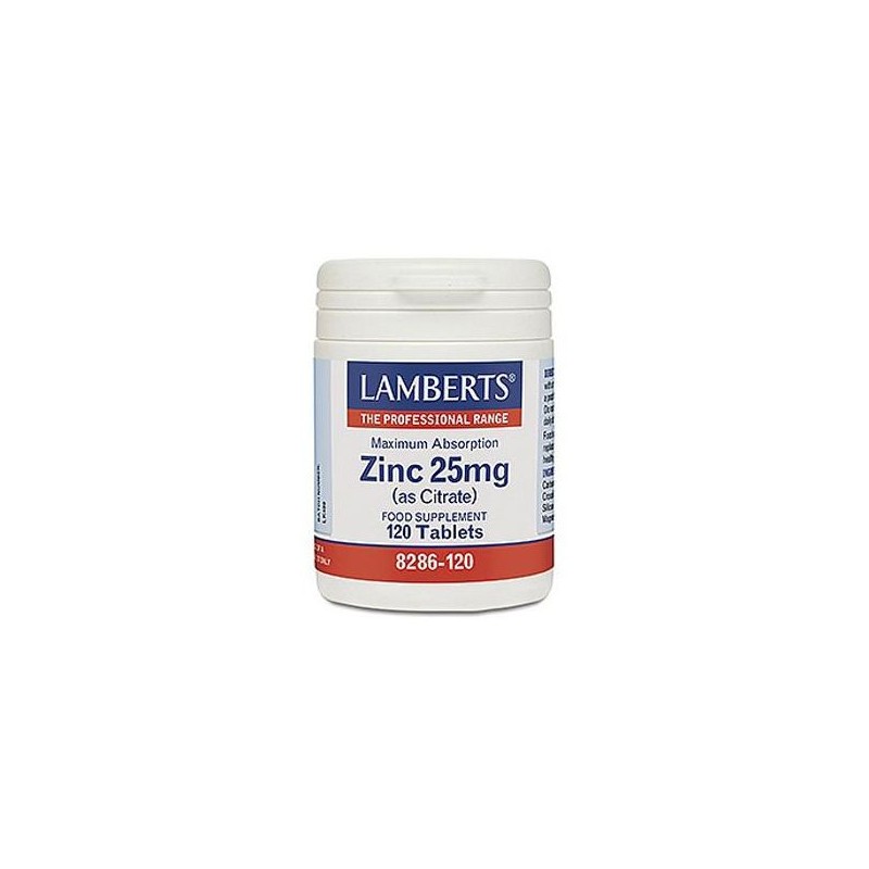 Lamberts Zinc 25mg 120 Comprimidos