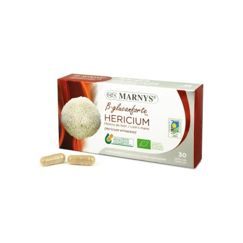Marnys Hericium Juba de Leão Bio Cápsulas Vegetais