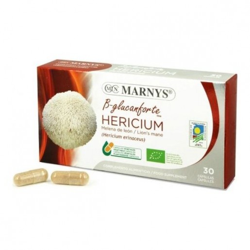 Marnys Hericium Juba de Leão Bio Cápsulas Vegetais