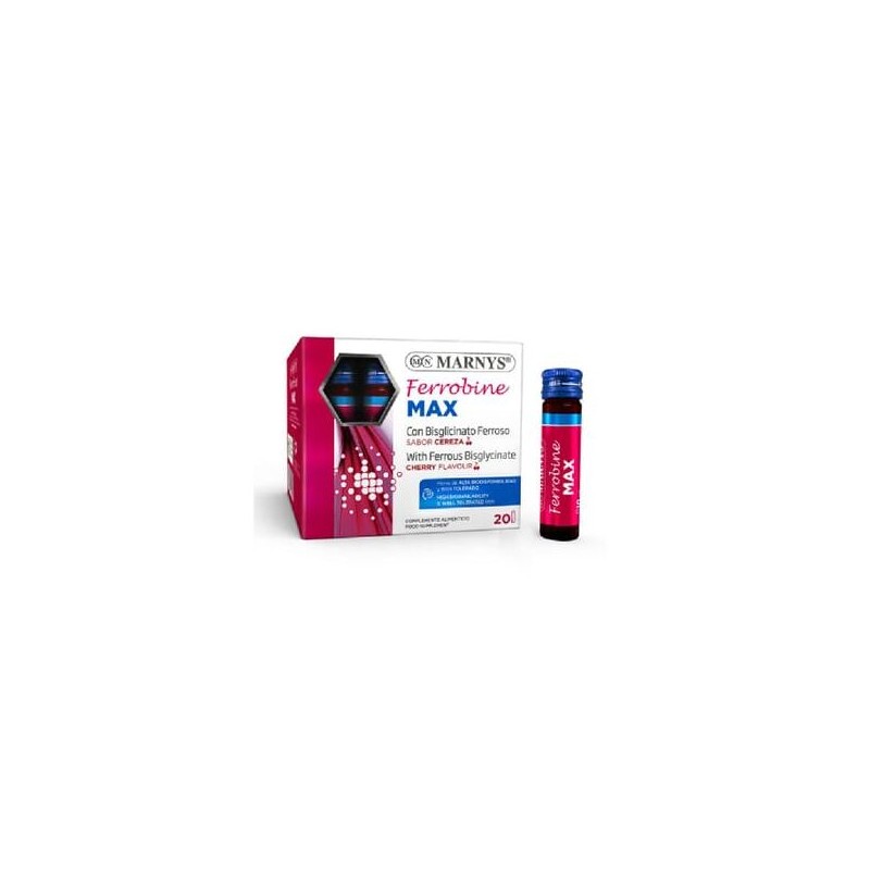 Marnys Ferrobine Max 20x10ml Cereja