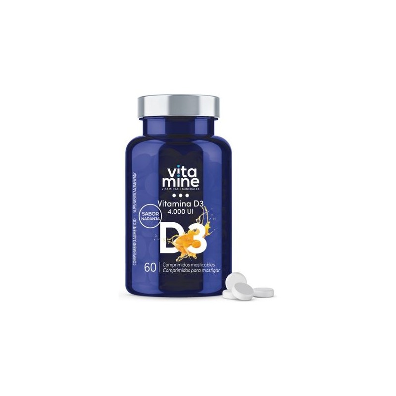 Herbora Vitamina D3 4000 Ui 60 Comprimidos (laranja)