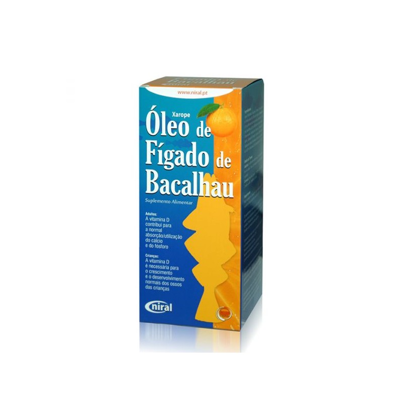 Niral Óleo Fígado de Bacalhau Sabor Laranja 500ml