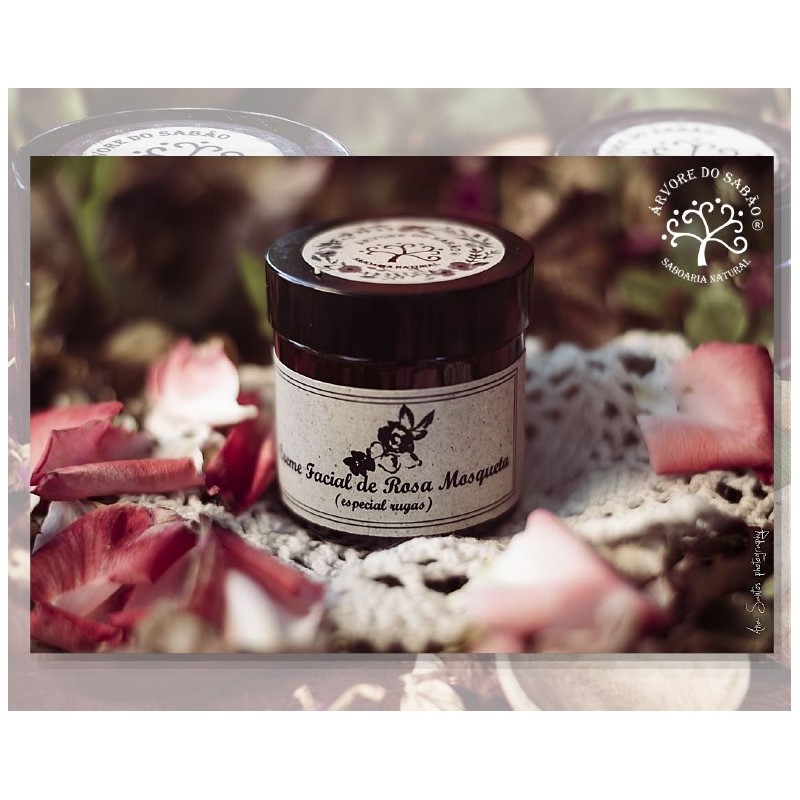 Creme Facial Rosa Mosqueta Artesanal 65 ml