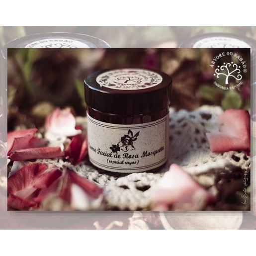 Creme Facial Rosa Mosqueta Artesanal 65 ml