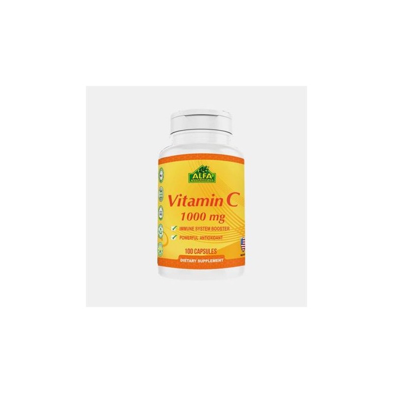 Alfa Vitamins Alfa Vitamina C 1000mg 100 Cápsulas