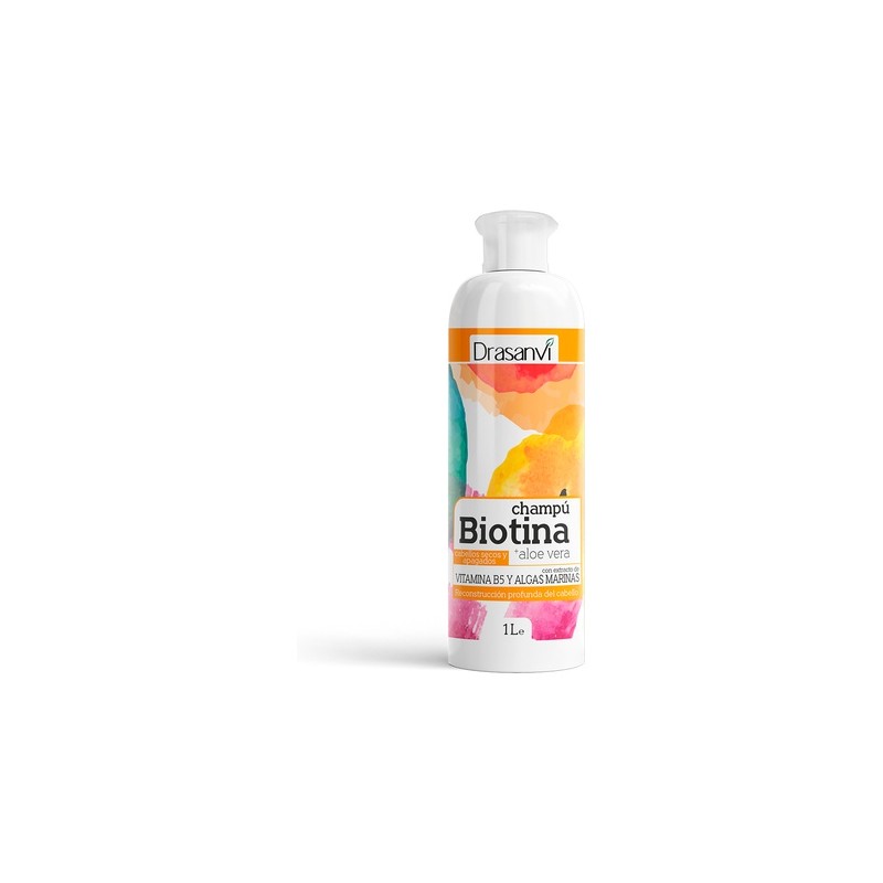 Shampoo de biotina e aloe vera para cabelos secos e opacos 1000 ml