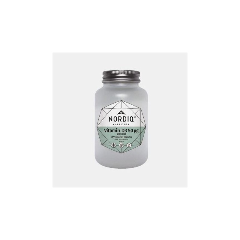 Nordiq Vitamina D3 50ug 60 Cápsulas Vegetais