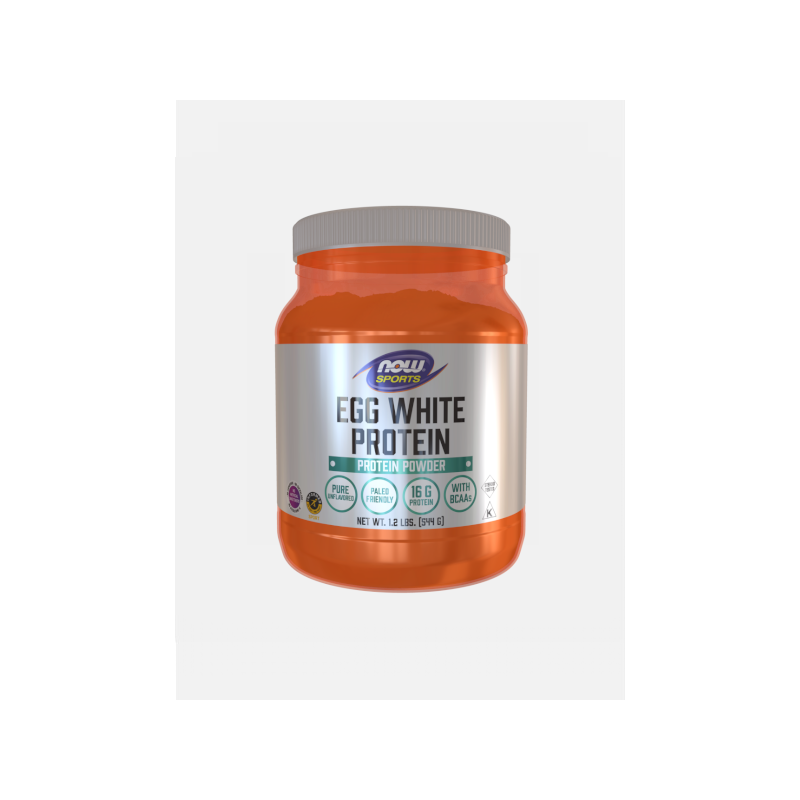 EGG WHITE PROTEIN UNFLAVORED – 544G – NOW