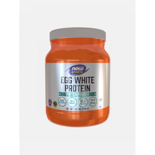 EGG WHITE PROTEIN UNFLAVORED – 544G – NOW