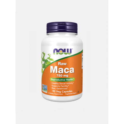 Now Maca Raw 750mg 6:1 90 Cápsulas