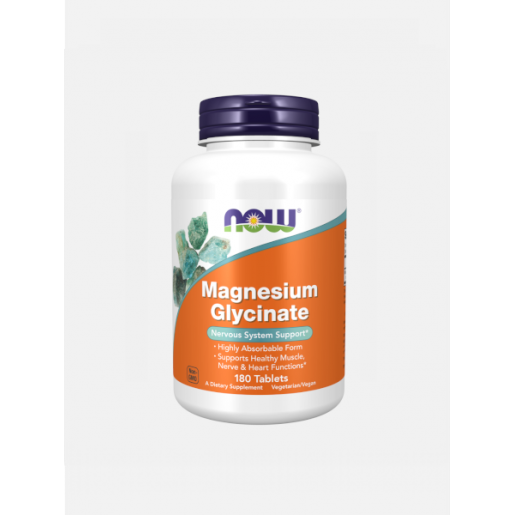 Now Magnesium Glycinate 1000 mg 180 Comprimidos