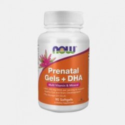 Now Prenatal Gels + DHA 90 Cápsulas