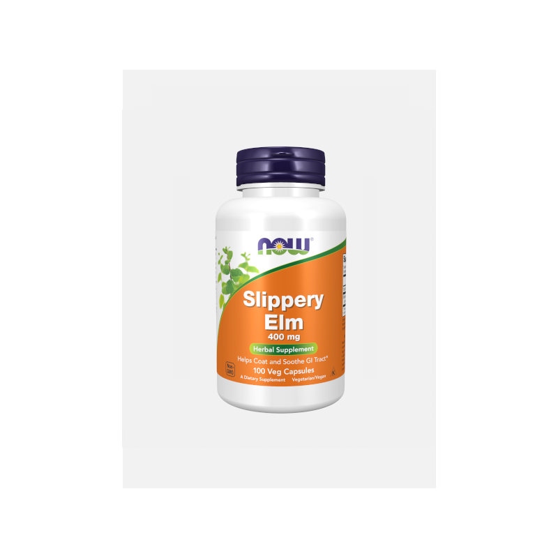 SLIPPERY ELM 400 MG – 100 CÁPSULAS – NOW