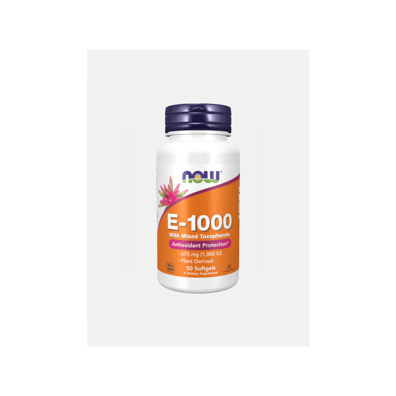 VITAMIN E-1000 – 50 CÁPSULAS – NOW