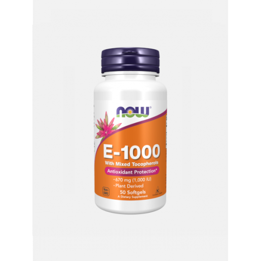 VITAMIN E-1000 – 50 CÁPSULAS – NOW