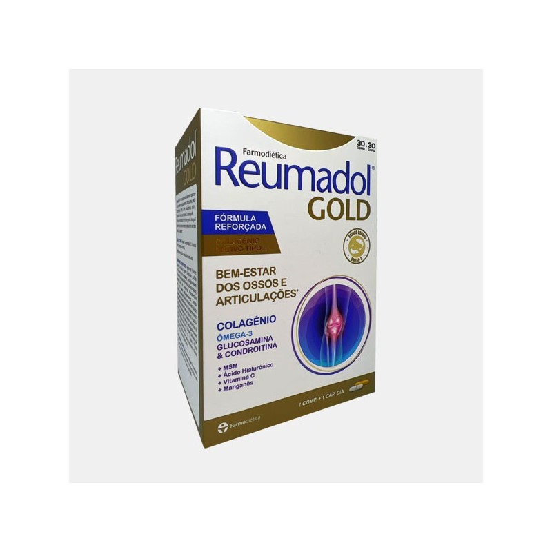 Farmodiética Reumadol Gold 30 Comprimidos + 30 Cápsulas Nova Fórmula