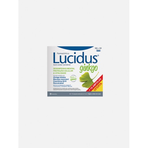 Farmodietica Lucidus Ginkgo 30+10 Ampolas