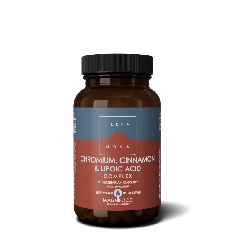Terra Nova Chromium, Cinnamon & Lipoic Acid Complex 50 Cápsulas