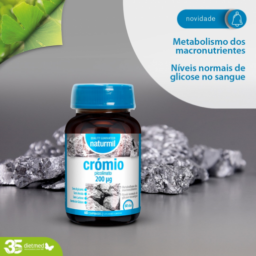Naturmil Picolinato Cromo 200ug 60 Comprimidos